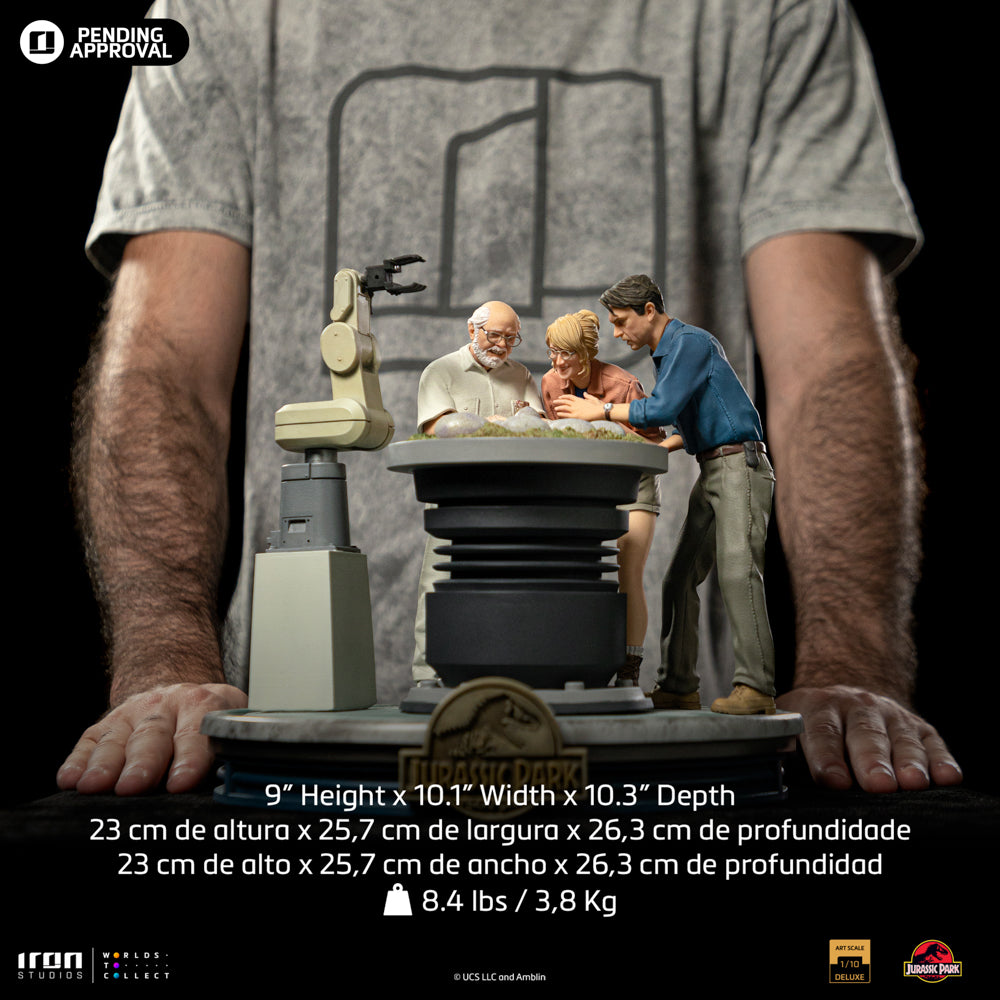 Jurassic Park Dino-Hatching 1/10 Kunst-Skala Limitierte Edition Statue