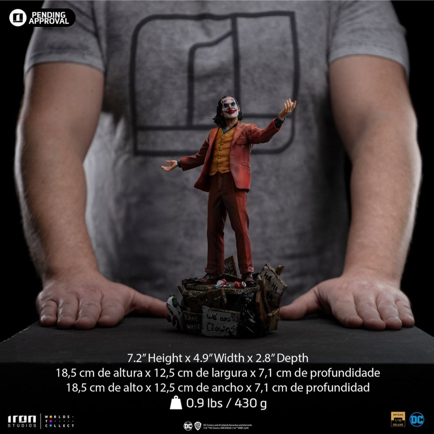 Joker (Arthur Fleck) Deluxe 1:10 Skala Statue von Iron Studios