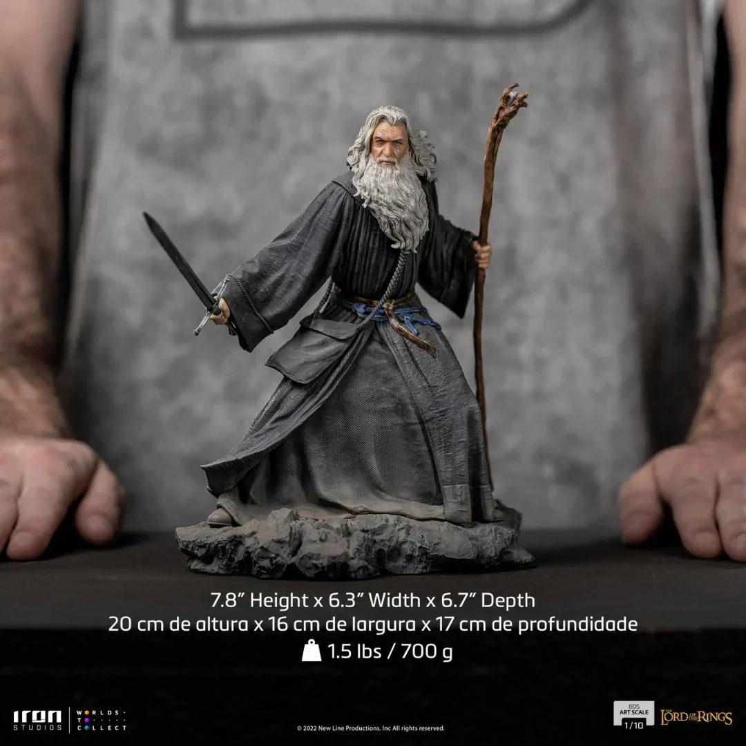 Gandalf Die Herr der Ringe Kunst-Skala 1/10 Statue von Iron Studio