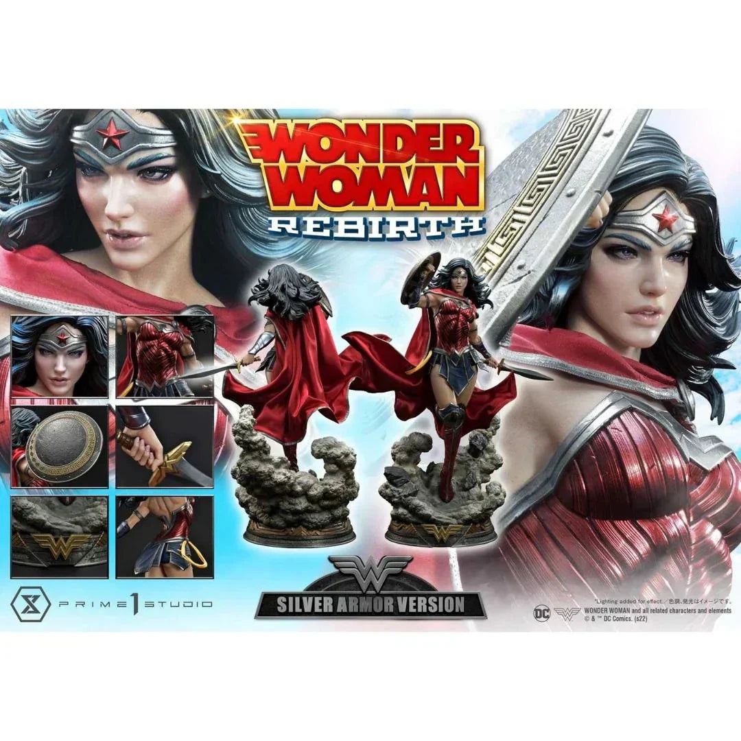 Wonder Woman Rebirth Silber Rüstungs-Version Statue von Prime 1 Studio