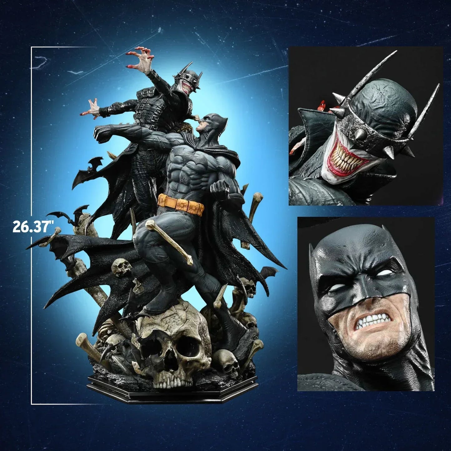 Batman vs Batman Who Laughs Statue von Prime 1 Studios