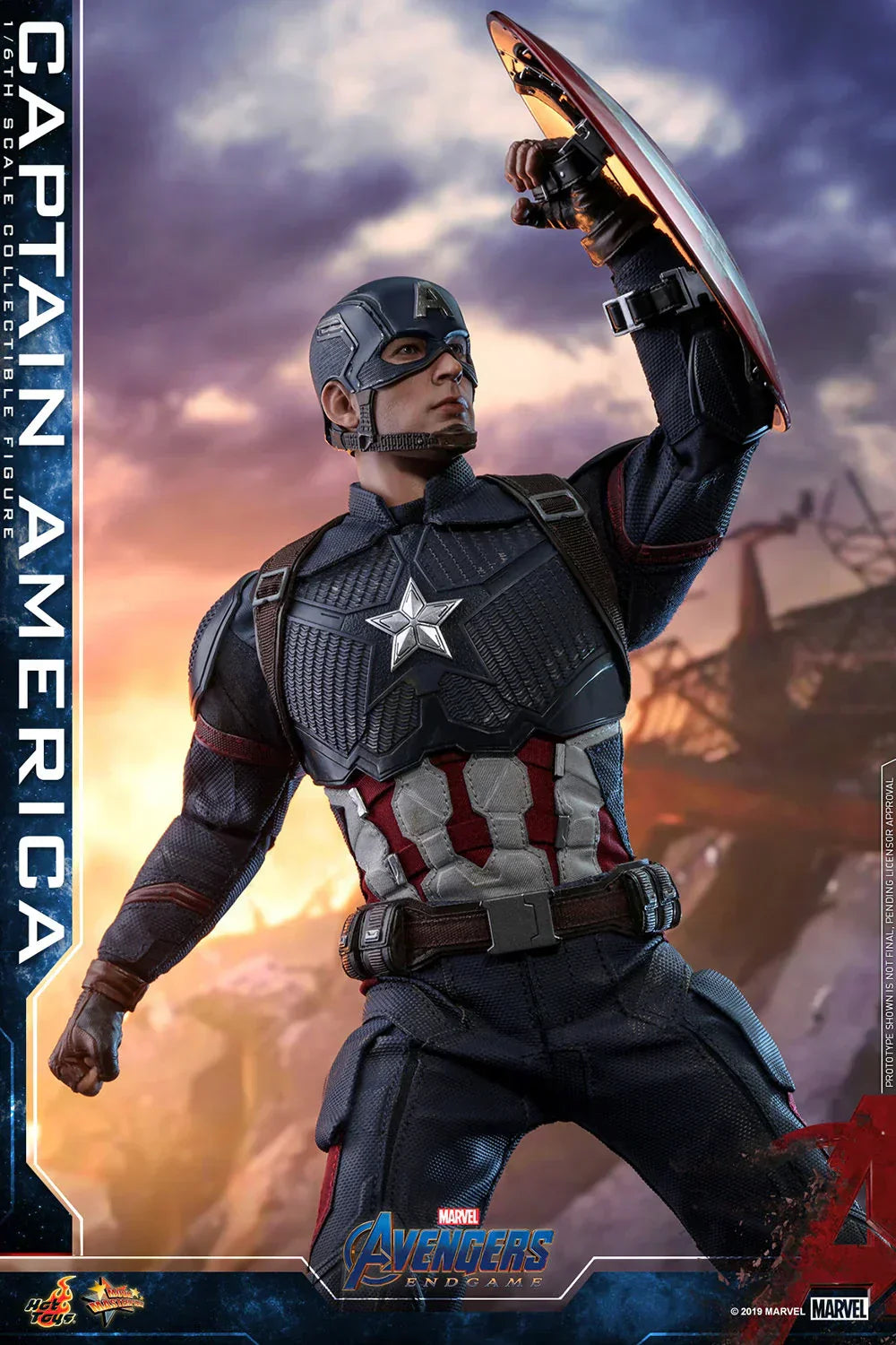 CAPTAIN AMERICA Sechste Skala Figur von Hot Toys
