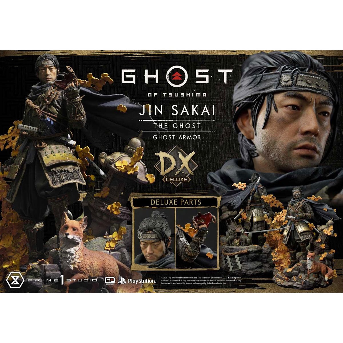 Ghost of Tsushima Jin Sakai Ghost Armor Deluxe Edition 1:4 Maßstab Statue