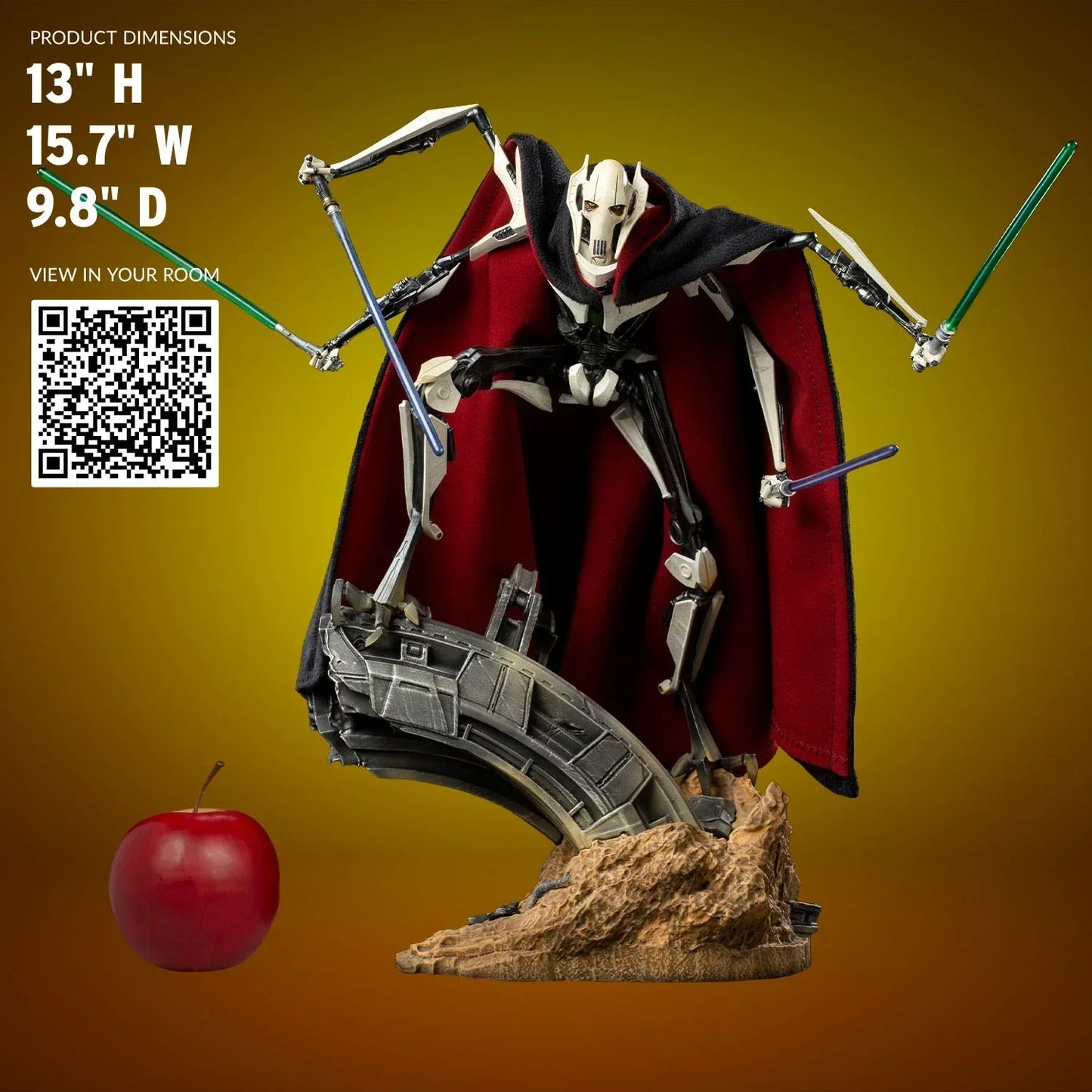 GENERAL GRIEVOUS DELUXE 1:10 Maßstab Statue von Iron Studios