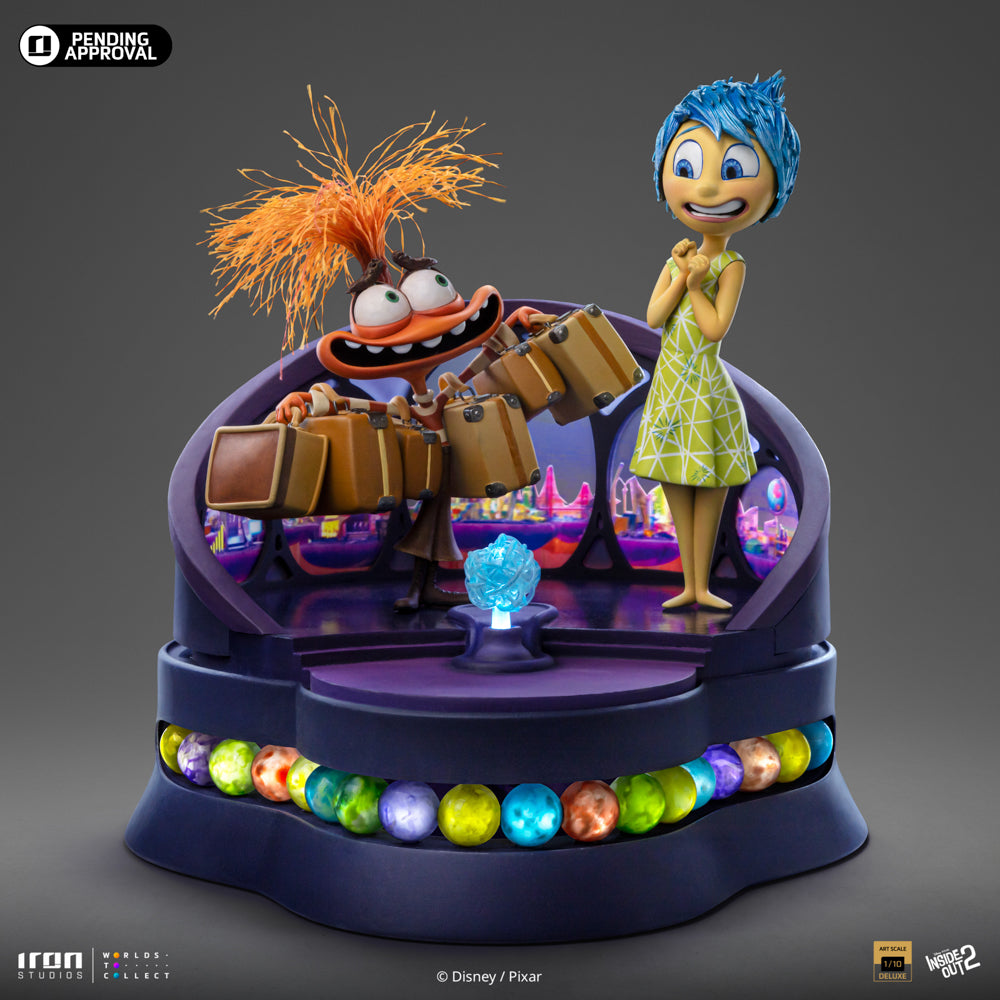 Inside Out 2 - Joy & Anxiety Deluxe 1/10 Statue von Iron Studios