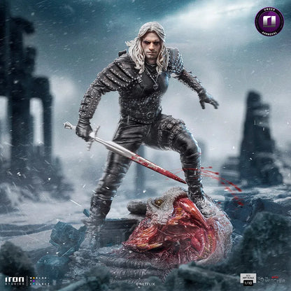 Geralt von Riva Die Hexer Art Scale 1/10 Statue von Iron Studios