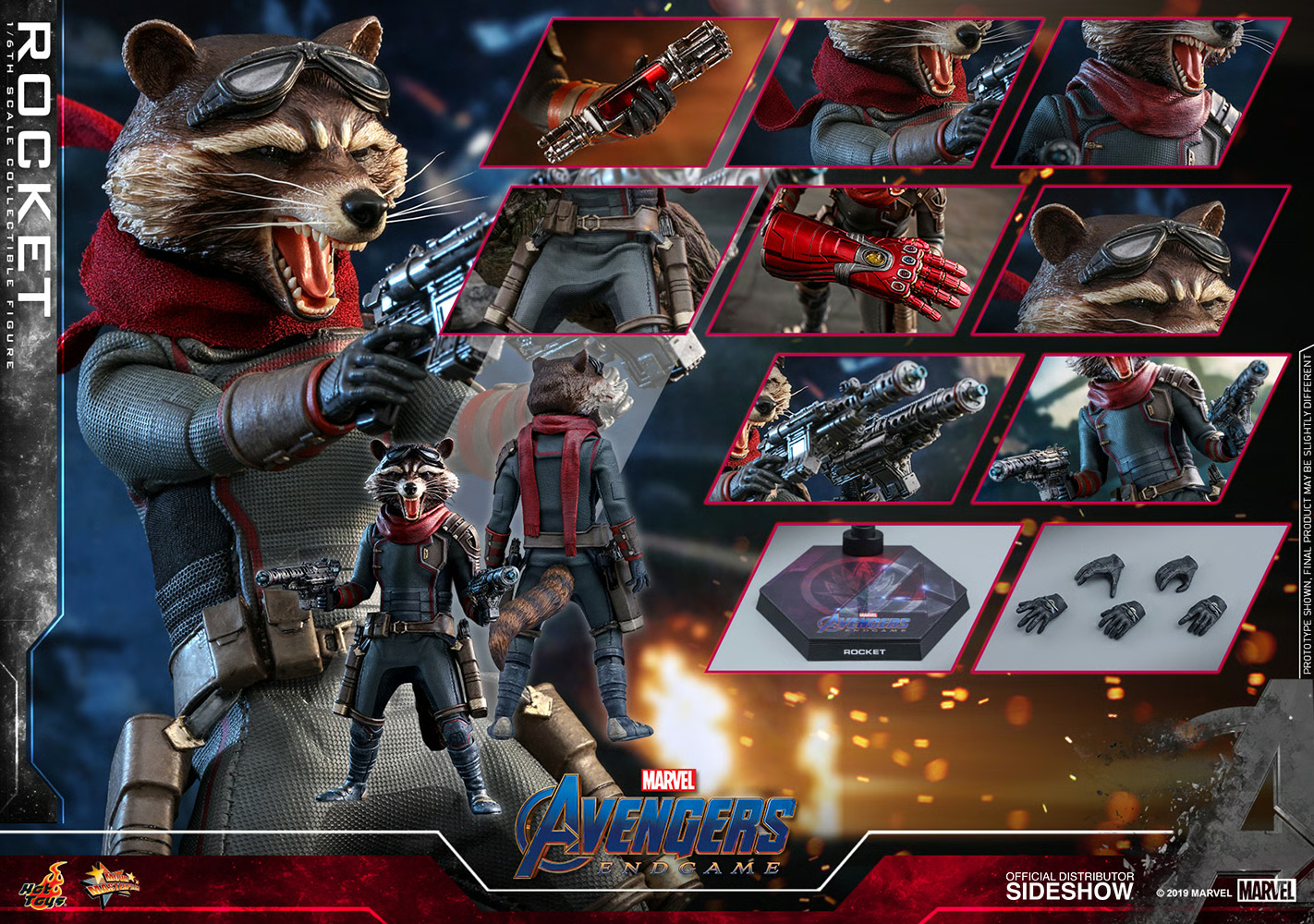 Rocket Sixth Scale Figur von Hot Toys