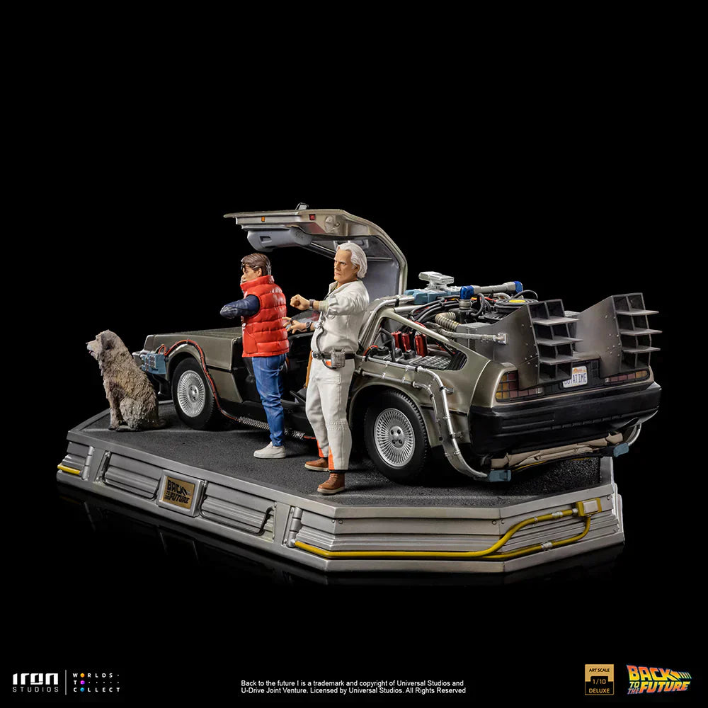 Zurück in die Zukunft DeLorean Set Deluxe Version Art Scale 1/10