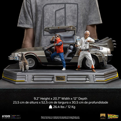 Zurück in die Zukunft DeLorean Set Deluxe Version Art Scale 1/10