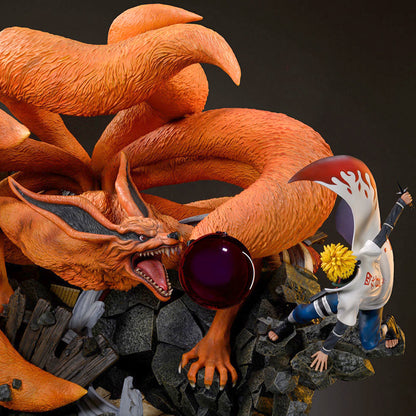 NAMIKAZE MINATO VS KURAMA Statuen von HEX Collectibles