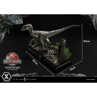 Prime 1 Studio Jurassic Park III (Film) Velociraptor Weiblich Bonusversion Statue