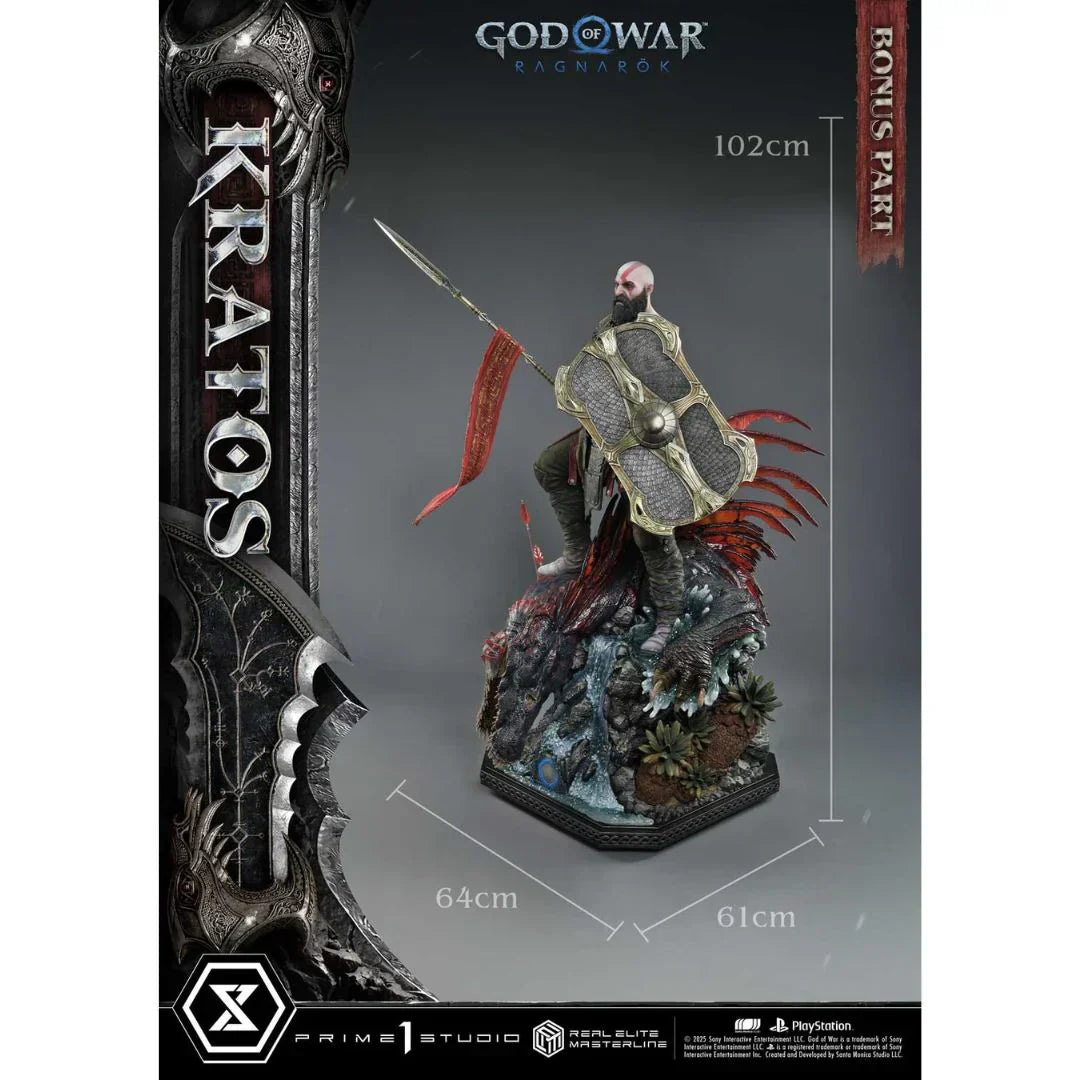 God Of War: Ragnarok Kratos Ultimative Bonusversion Statue von Prime1 Studios