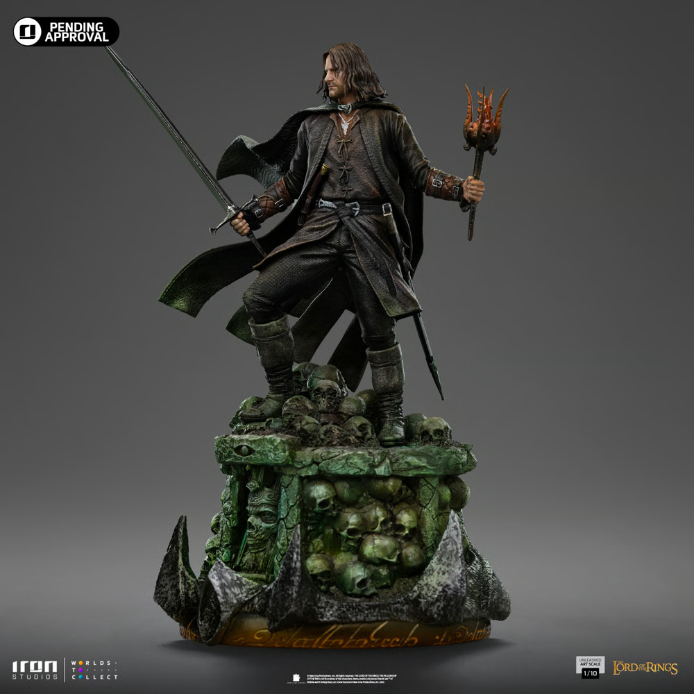 Aragorn Unleashed Statue von Iron Studios