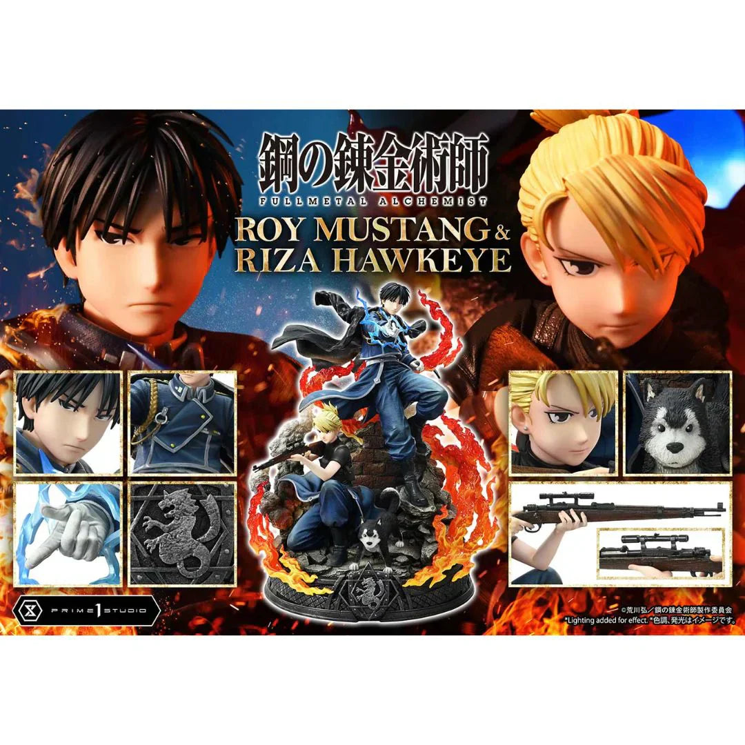 Fullmetal Alchemist Roy Mustang & Riza Hawkeye Dx Regular Version Statue von Prime1 Studio