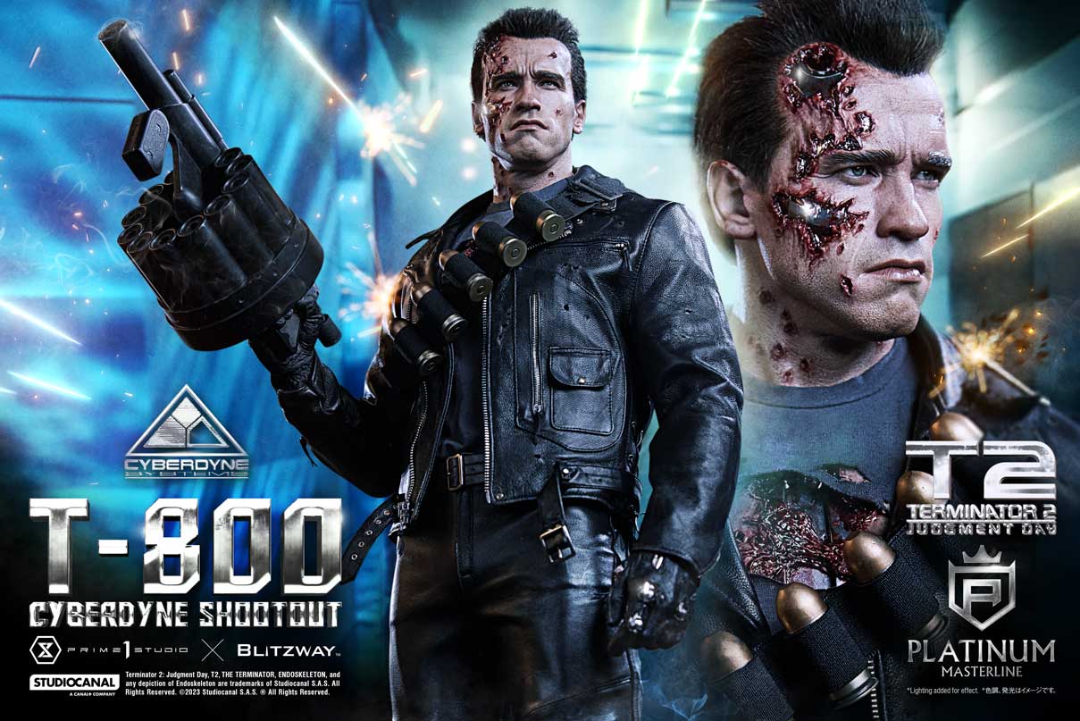 Terminator 2: Tag der Abrechnung T-800 Cyberdyne Shootout von Prime 1 Studio