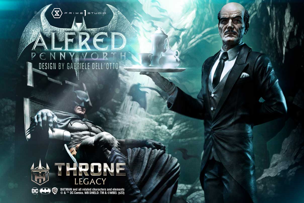 Alfred Pennyworth Throne Legacy Statue von Prime 1 Studios