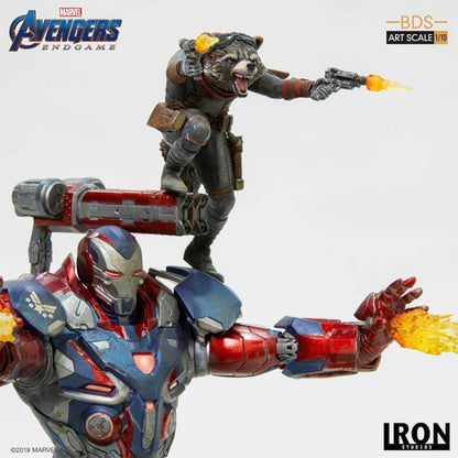 Avengers Endgame Iron Patriot und Rocket 1/10 Art Scale Statue