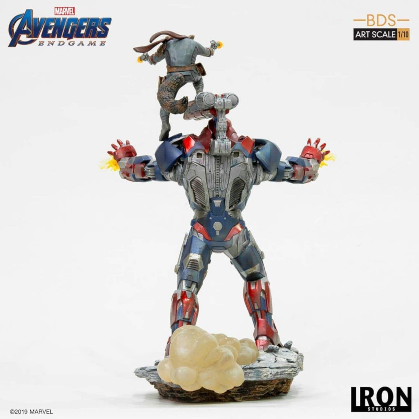 Avengers Endgame Iron Patriot und Rocket 1/10 Art Scale Statue