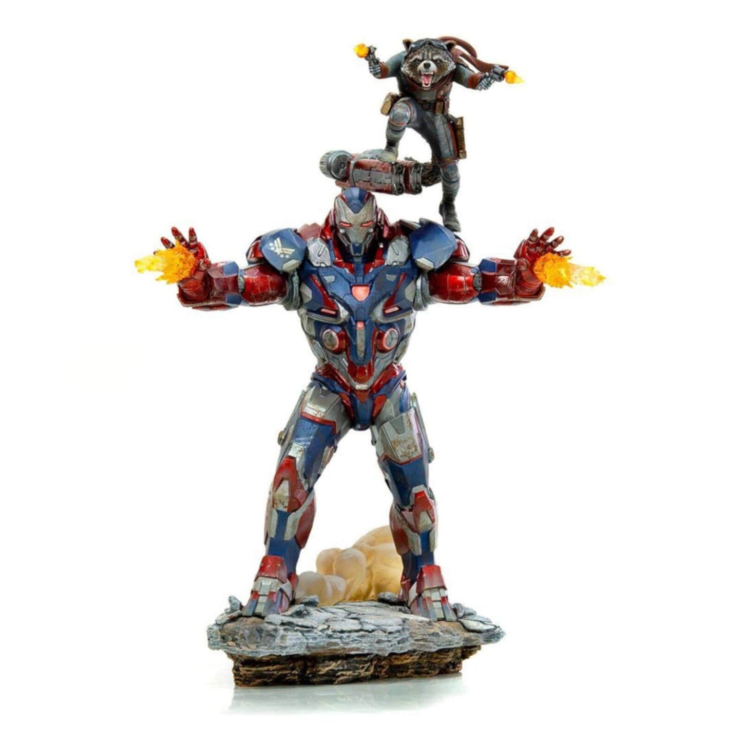 Avengers Endgame Iron Patriot und Rocket 1/10 Art Scale Statue