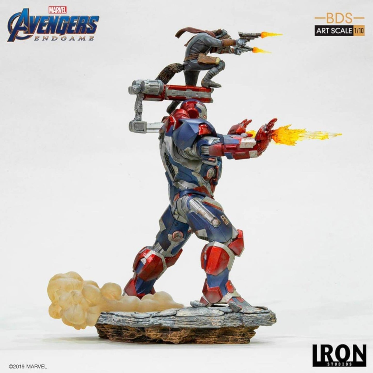 Avengers Endgame Iron Patriot und Rocket 1/10 Art Scale Statue
