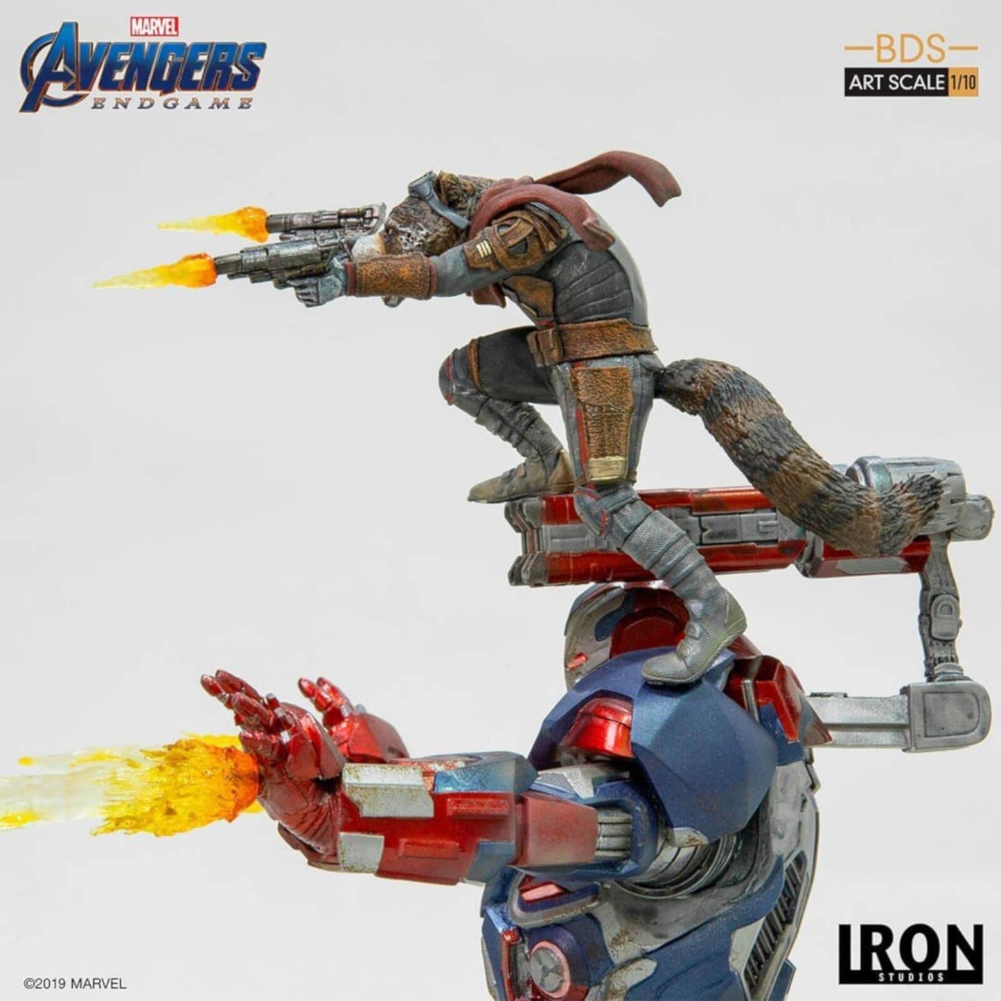 Avengers Endgame Iron Patriot und Rocket 1/10 Art Scale Statue