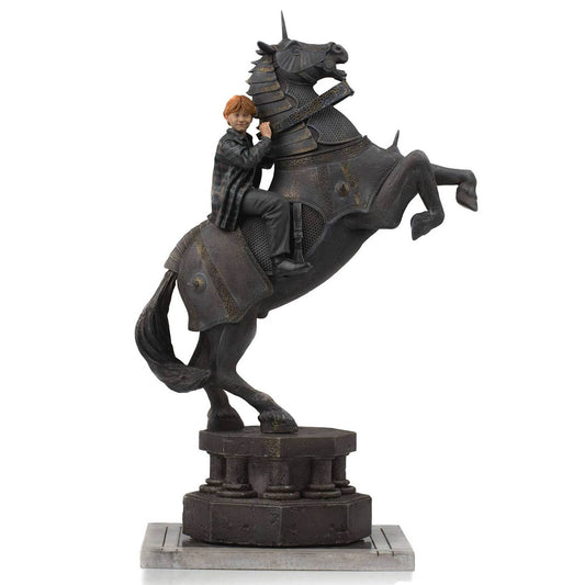 Ron Weasley beim Wizard Chess Deluxe Harry Potter Art Scale 1/10 Statue von Iron Studios