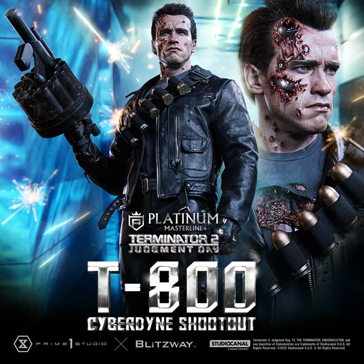 Terminator 2: Tag der Abrechnung T-800 Cyberdyne Shootout von Prime 1 Studio