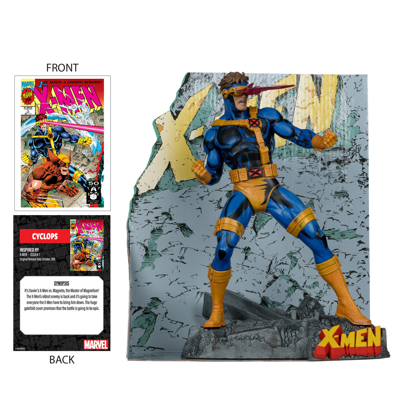 Cyclops (X-Men #1) Sammlerfigur mit Szene von McFarlane