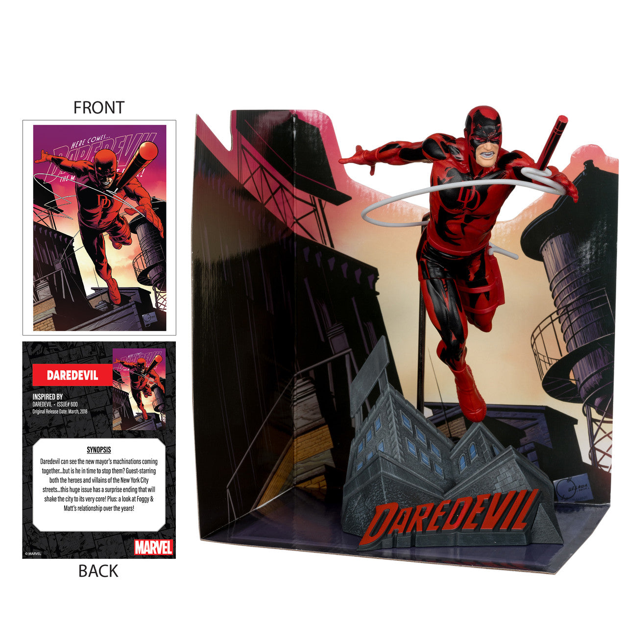 Daredevil (Daredevil #600) Sammlungsfigur mit Szene von McFarlane