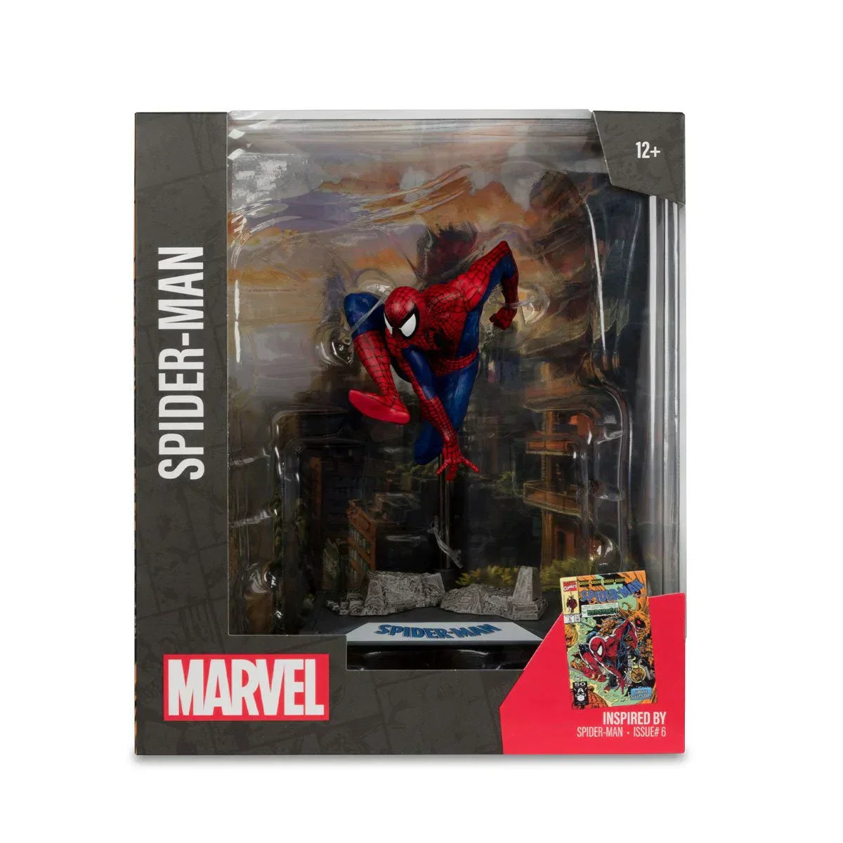 Spider-Man #6 1:10 Maßstab Posed Figur mit Szene