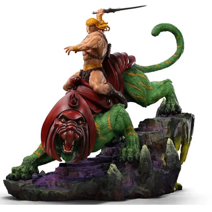 HE-MAN & BATTLE CAT Deluxe 1:10 Skala Statue von Iron Studios