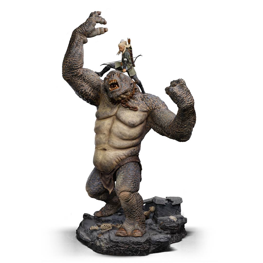 Legolas gegen Höhlentroll Deluxe - Der Herr der Ringe - Art Scale 1/10 von Iron Studios