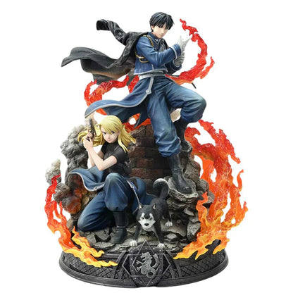 FullMetal Alchemist Roy Mustang und Riza Hawkeye Statue DX Bonus Version von Prime 1 Studios