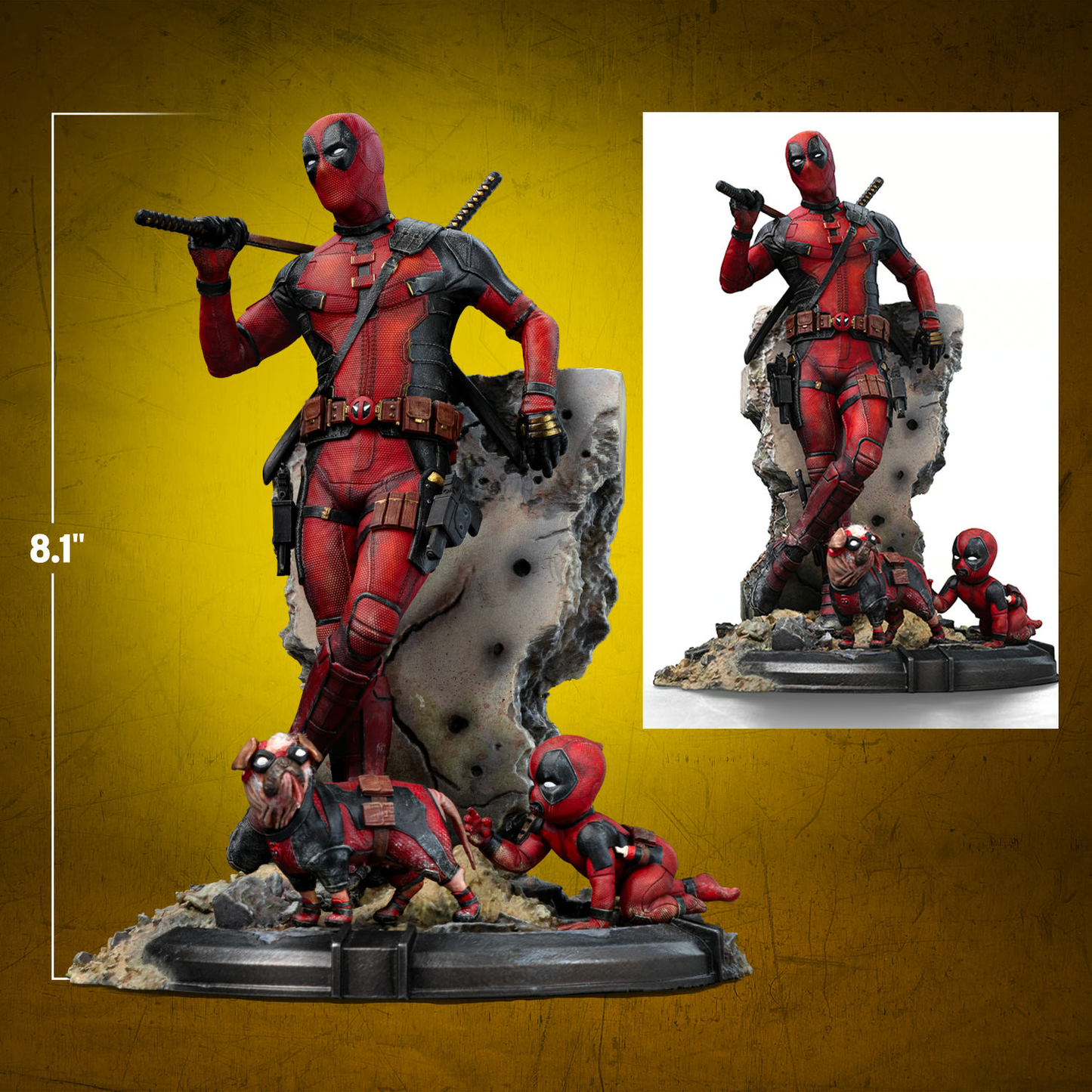 Deadpool - Deadpool & Wolverine Statue von Iron Studios