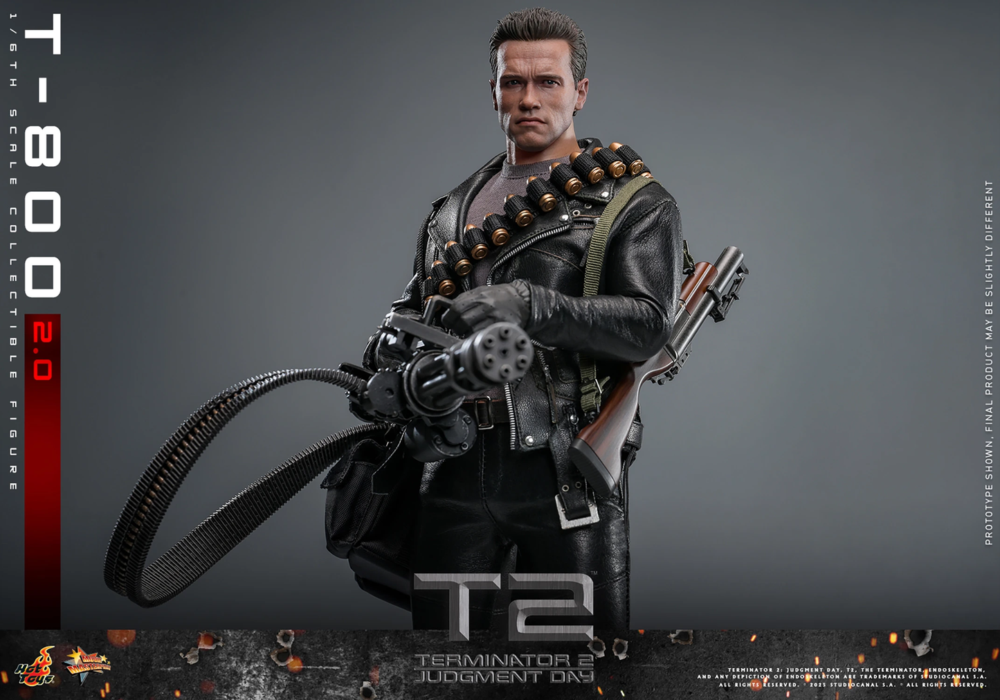 T-800 (2.0) Sechster Maßstab Figur von Hot Toys