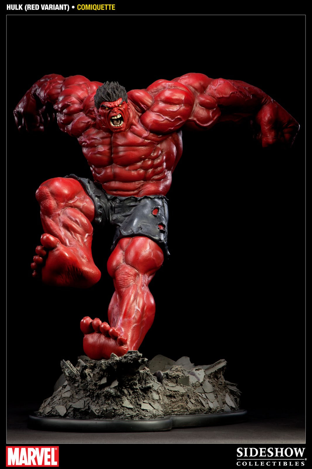 RED HULK Polystone Statue von Sideshow Collectibles