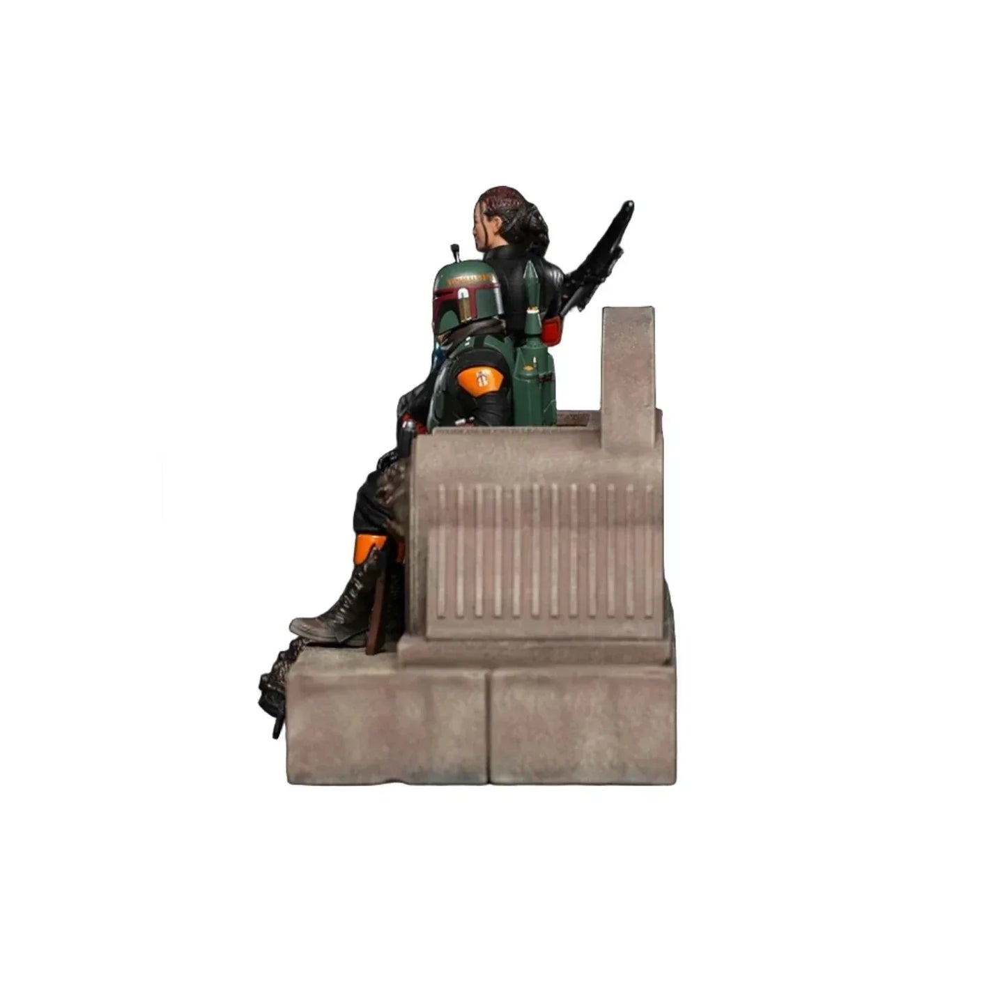 Der Mandalorianer - Boba Fett und Fennec Shand auf dem Thron Deluxe Art Scale 1/10 Statue
