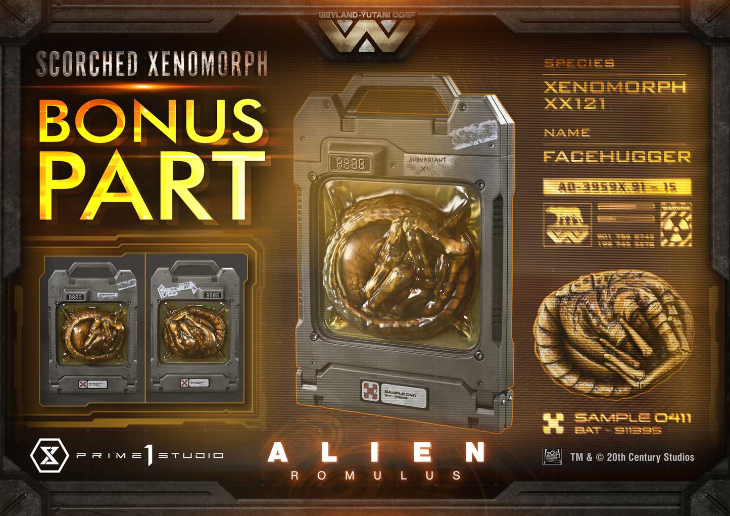 Alien Romulus Scorched Xenomorph DX Bonus Version von Prime 1 Studio