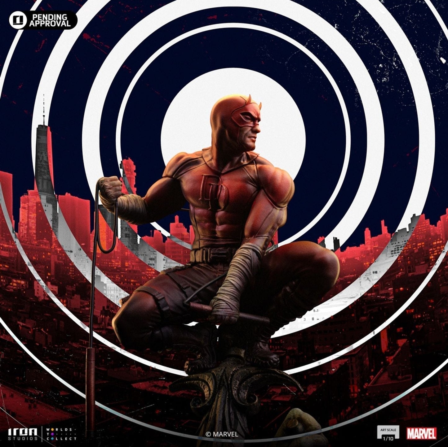 Daredevil Unleashed 1/10 Statue von Iron Studios