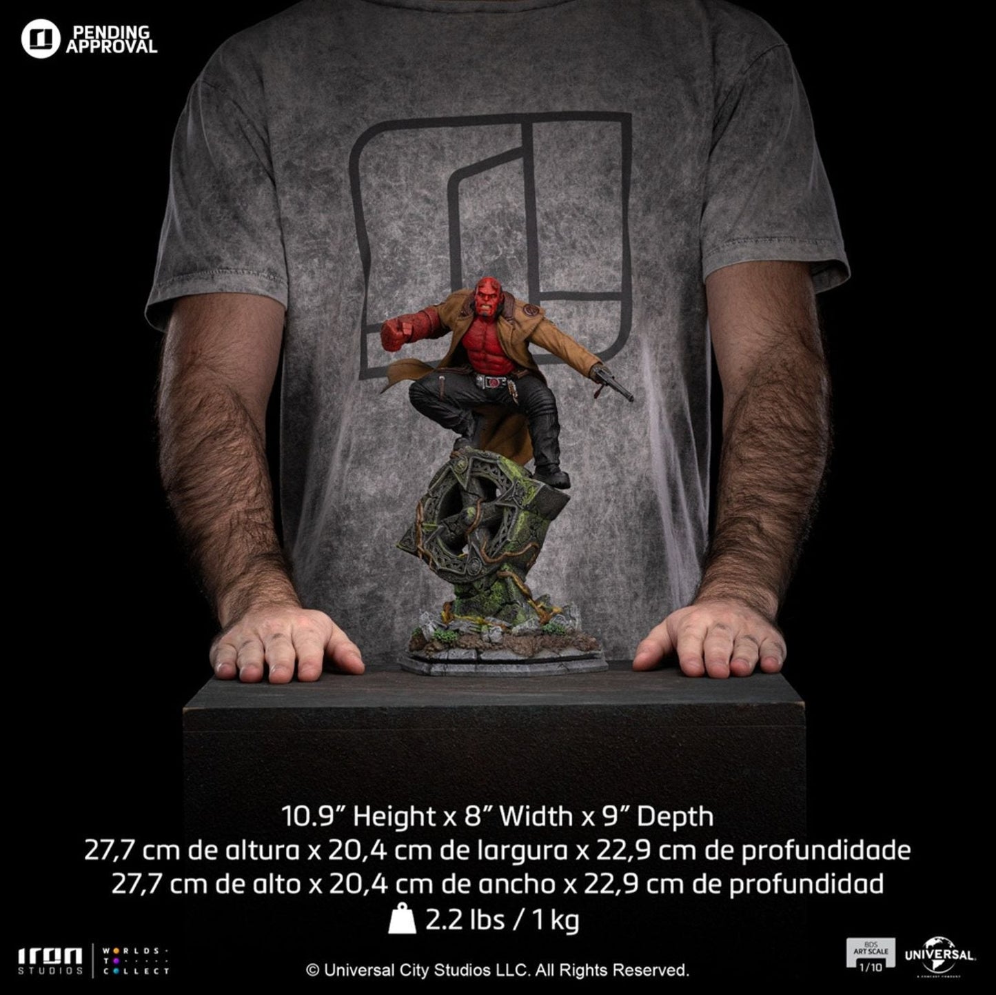 Hellboy (Hellboy 2) 1/10 Statue von Iron Studios