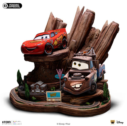 Disney Cars - Lightning McQueen & Tow Mater Deluxe 1/10 Statue von Iron Studios
