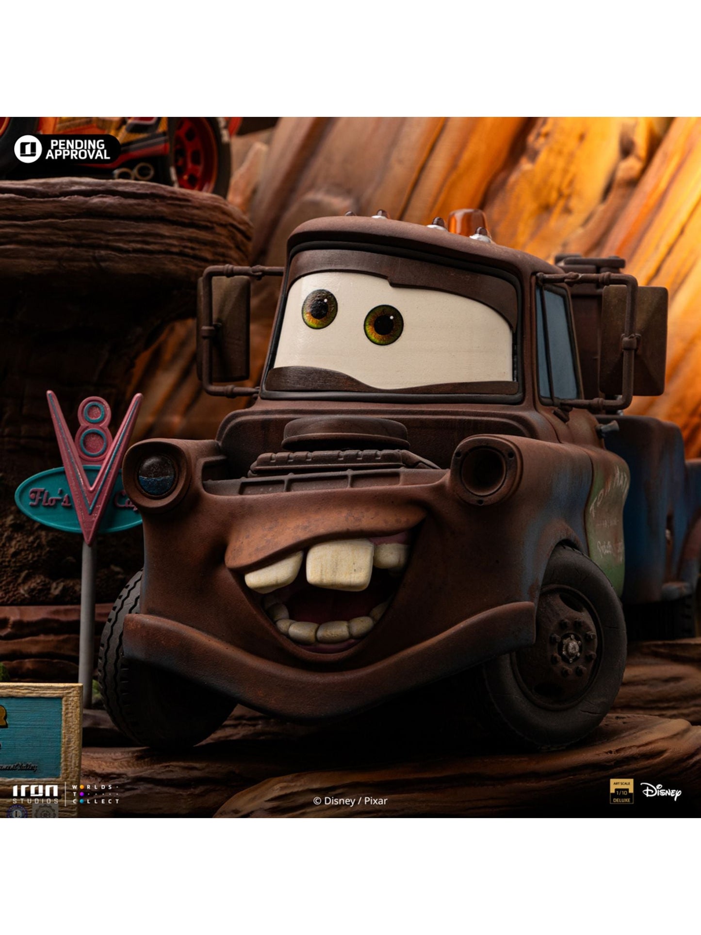 Disney Cars - Lightning McQueen & Tow Mater Deluxe 1/10 Statue von Iron Studios
