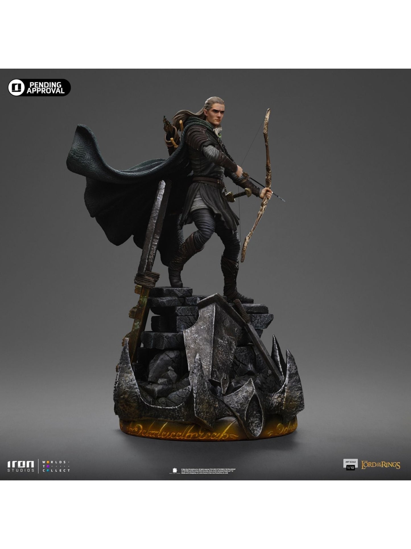 Legolas Entfesselt Die Herr der Ringe Kunst-Skala 1/10 Statue von Iron Studios