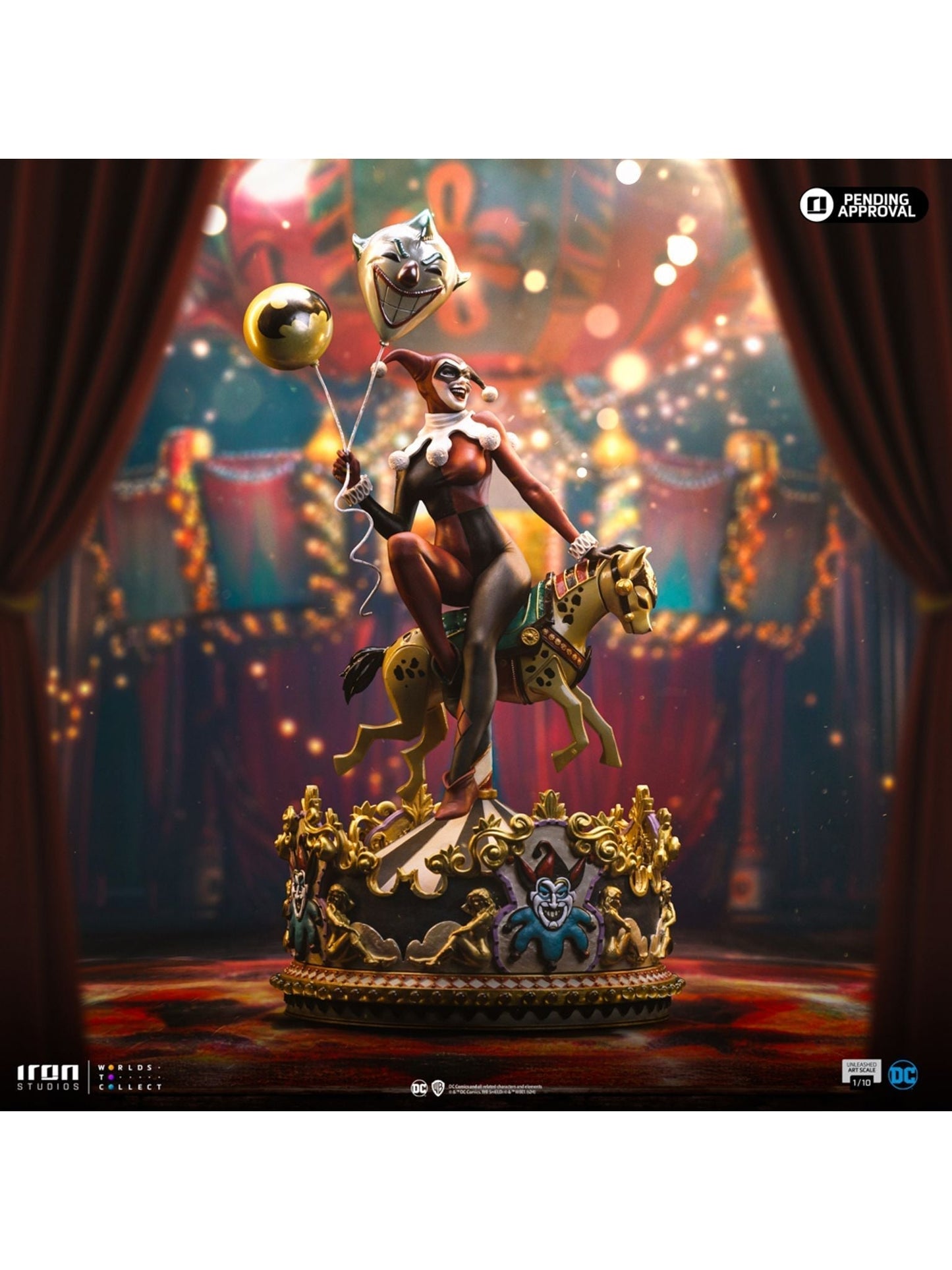 Harley Quinn Unleashed Art Scale 1/10 Statue von Iron Studios