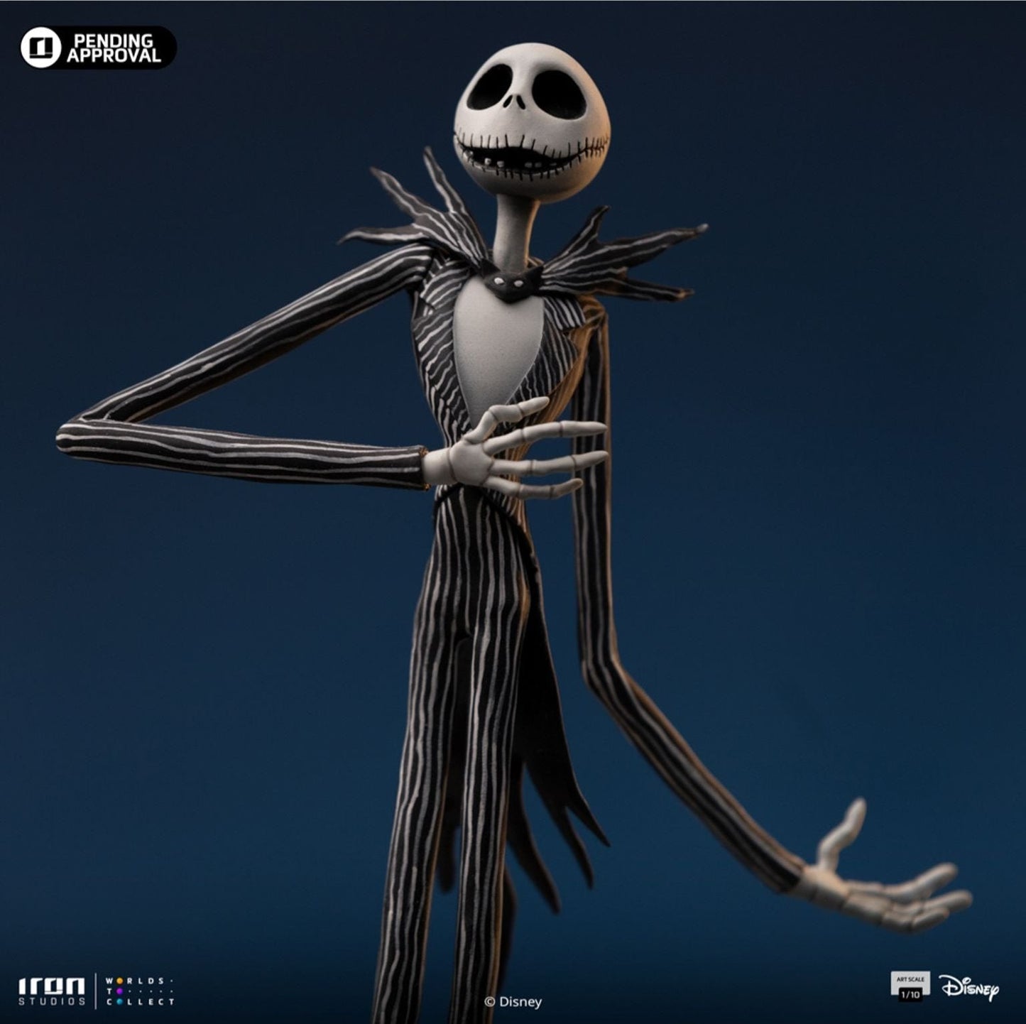 Jack Skellington (Nightmare Before Christmas) Art Scale 1/10 Statue von Iron Studios