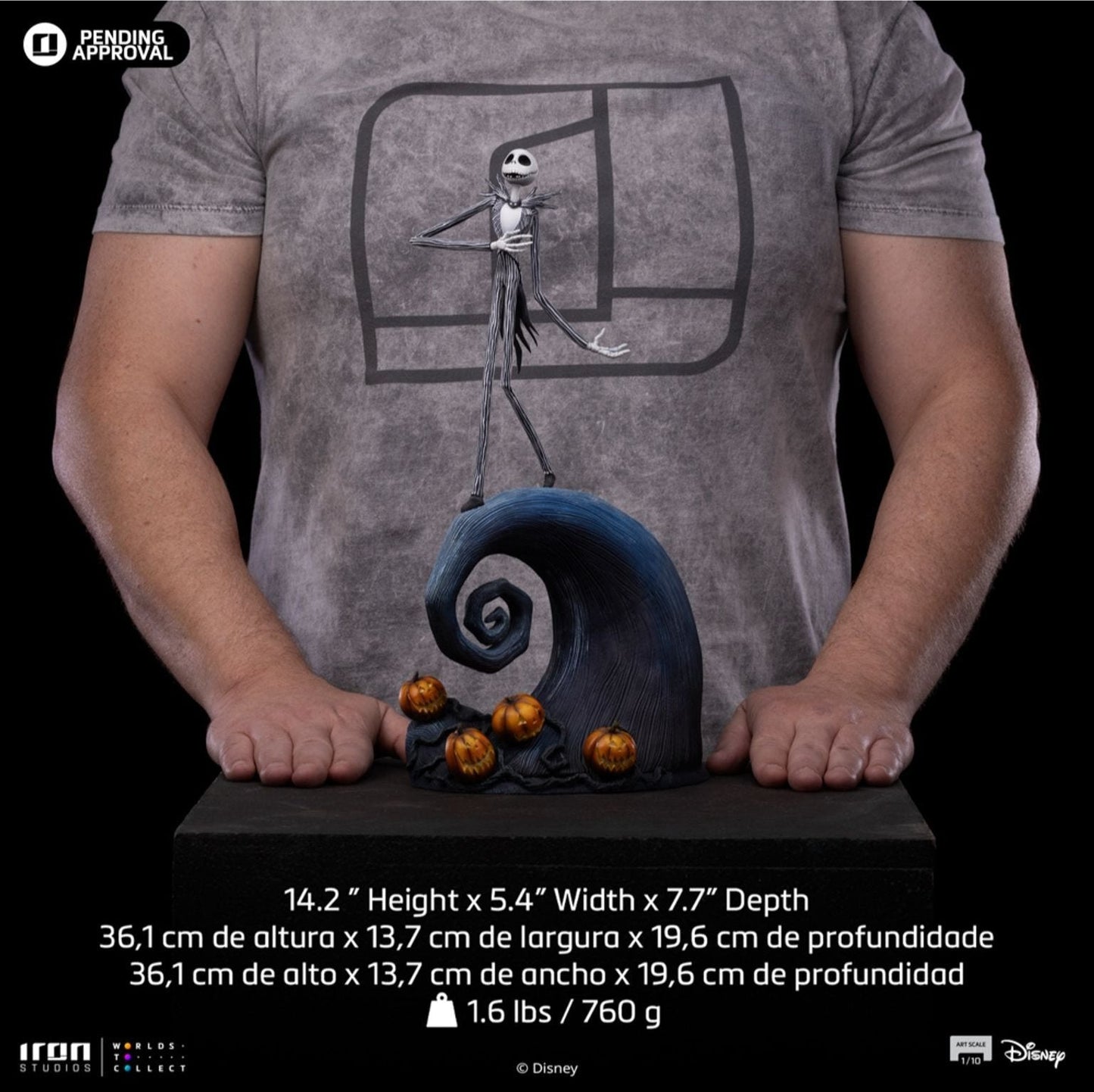 Jack Skellington (Nightmare Before Christmas) Art Scale 1/10 Statue von Iron Studios