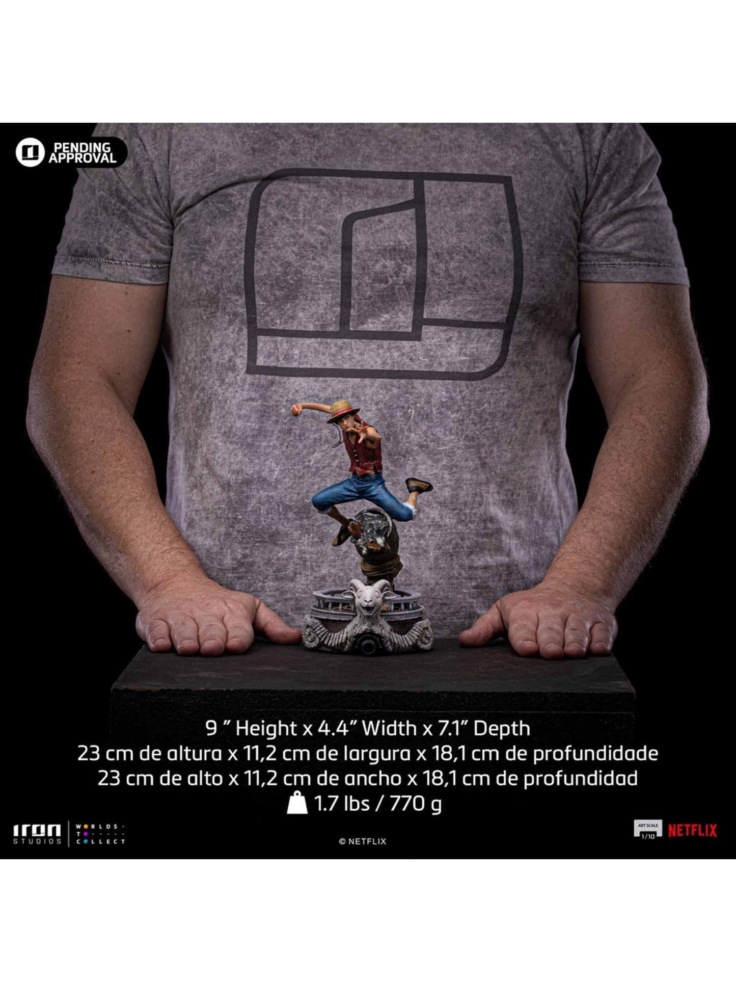 Luffy (One Piece) Art Scale 1/10 Statue von Iron Studios