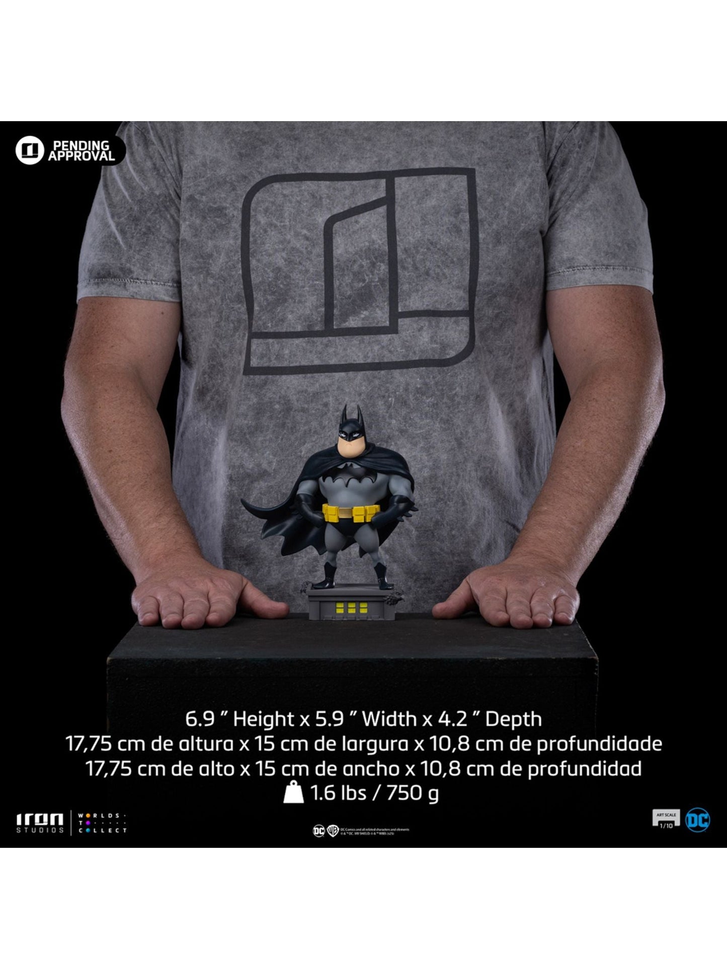 Batman (DC Comics Icons Animated) Statue von Iron Studios