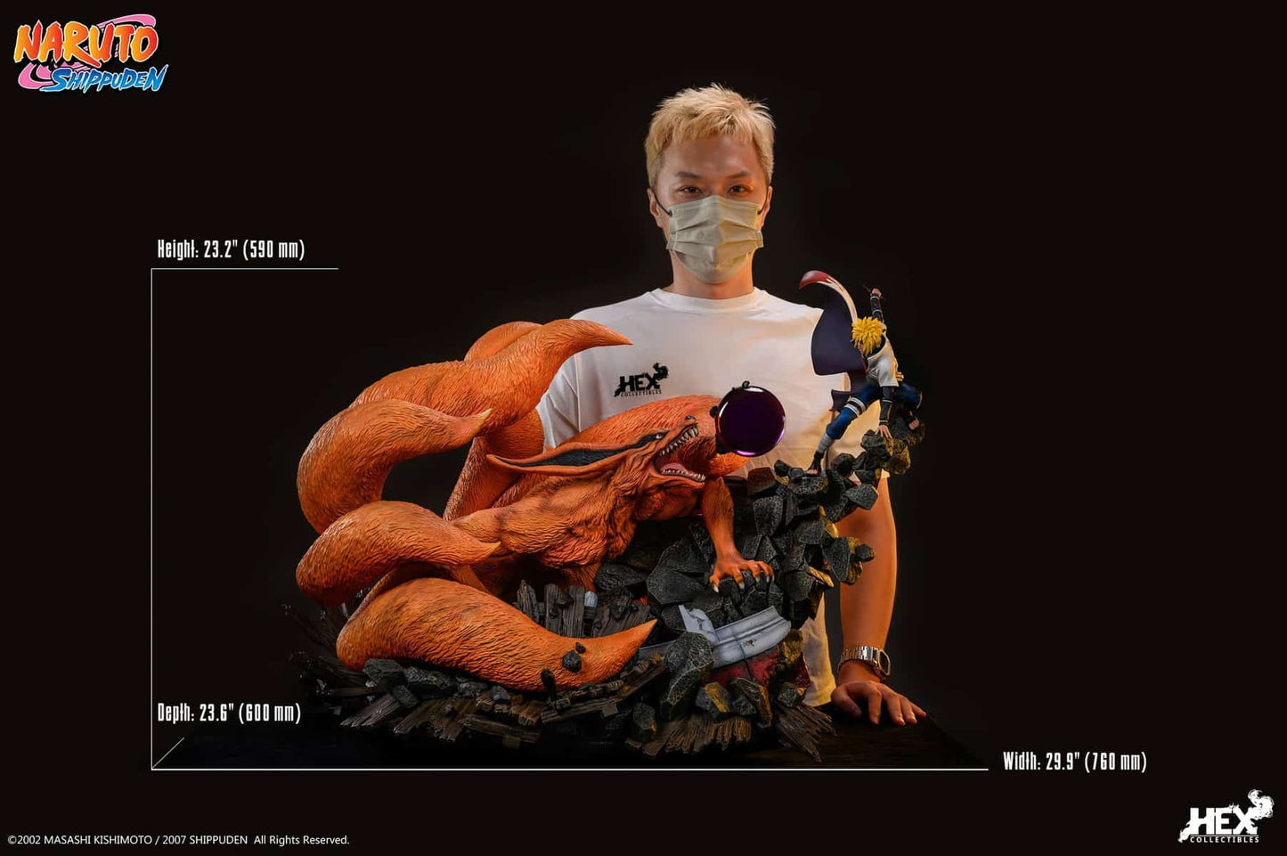 NAMIKAZE MINATO VS KURAMA Statuen von HEX Collectibles