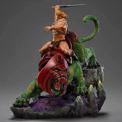 HE-MAN & BATTLE CAT Deluxe 1:10 Skala Statue von Iron Studios